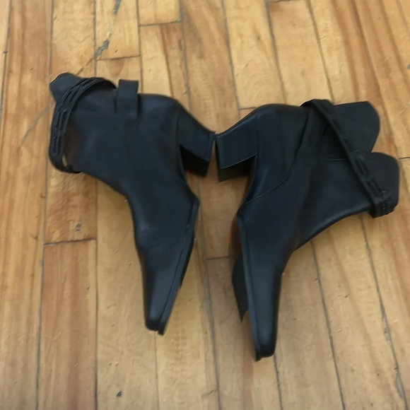 Leather new cowboy western booties  with buckles - Picture 4 of 7